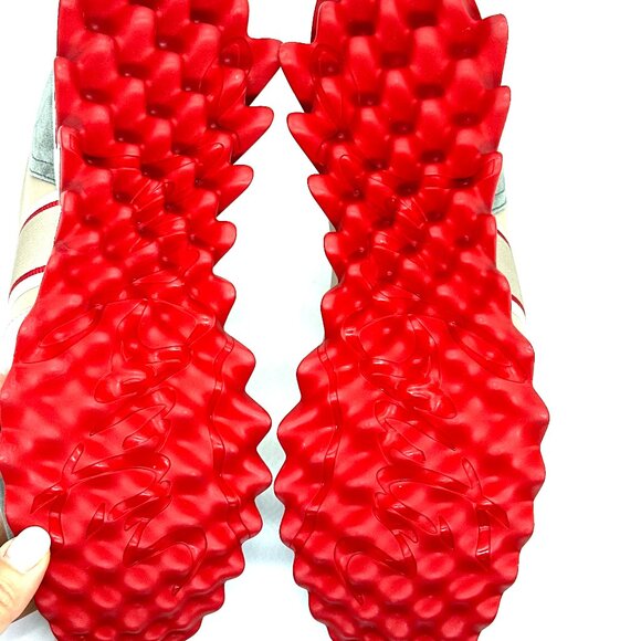 Christian Louboutin NASTROSHARK DONNA Leather Suede Nylon Sneakers Shoes - Picture 15 of 15